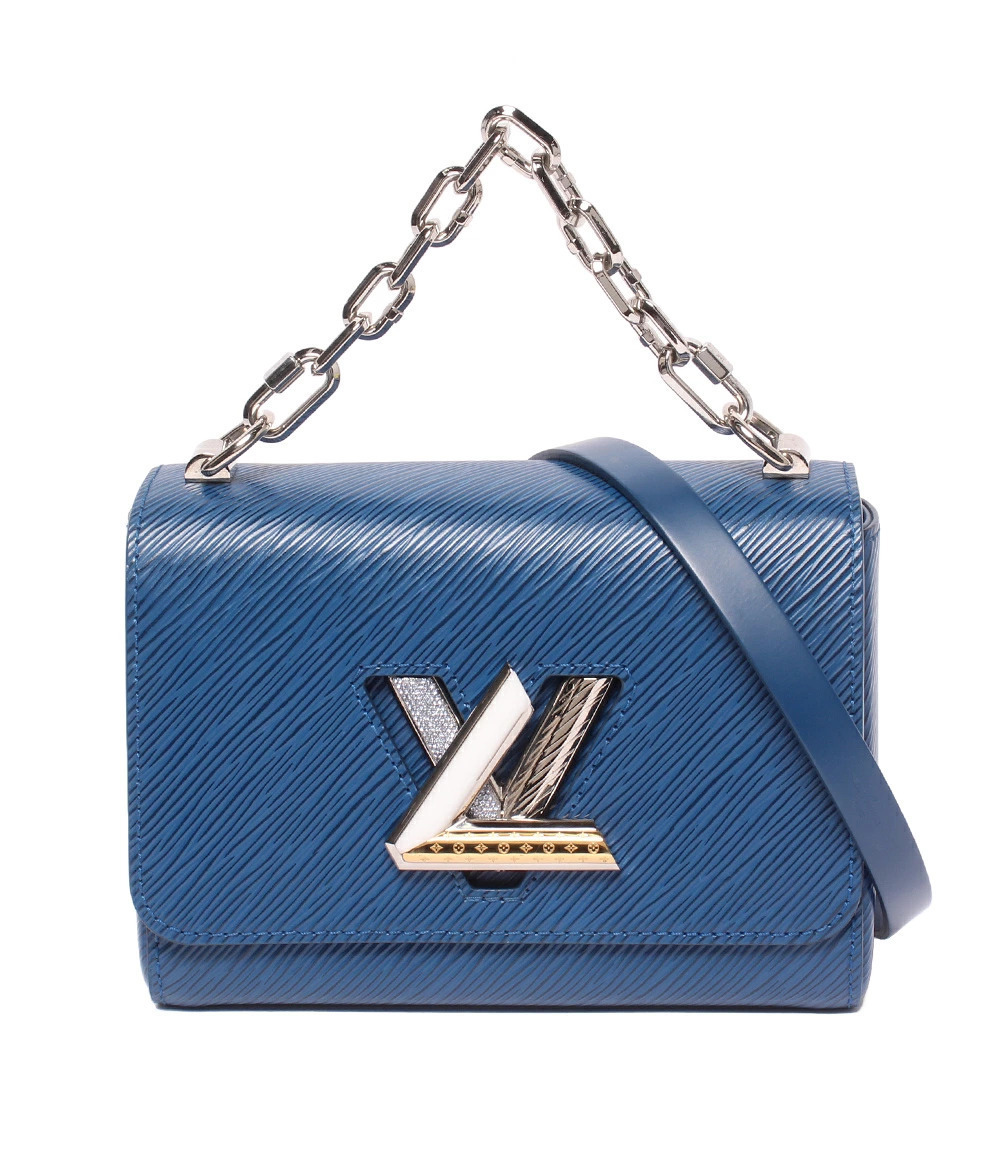 Louis Vuitton Twist Epi 2Way Crossbody Bag Leather Blue